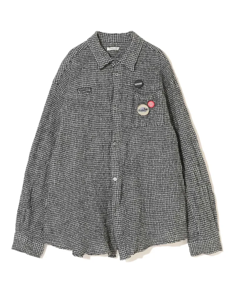 Undercover checked wool shirt - Grau Grau