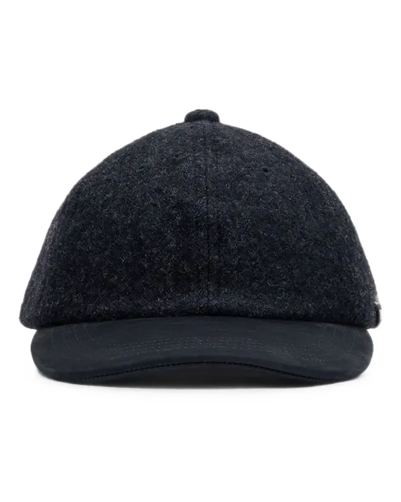 Comme des Garçons Baseballkappe mit Fischgrätenmuster - Schwarz Schwarz