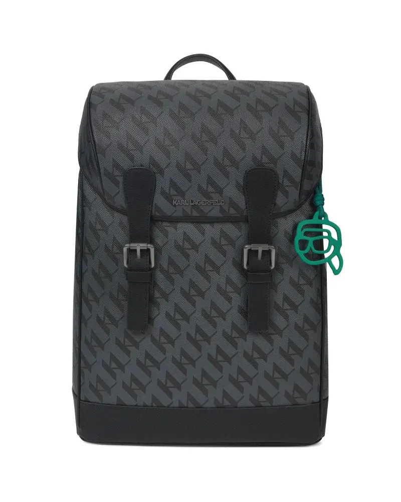 Karl Lagerfeld Ikon Monogram backpack - Grau Grau