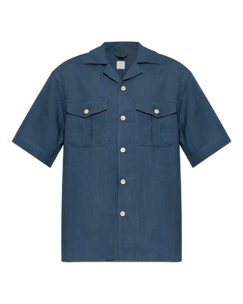 Eleventy pocket button shirt - Blau Blau