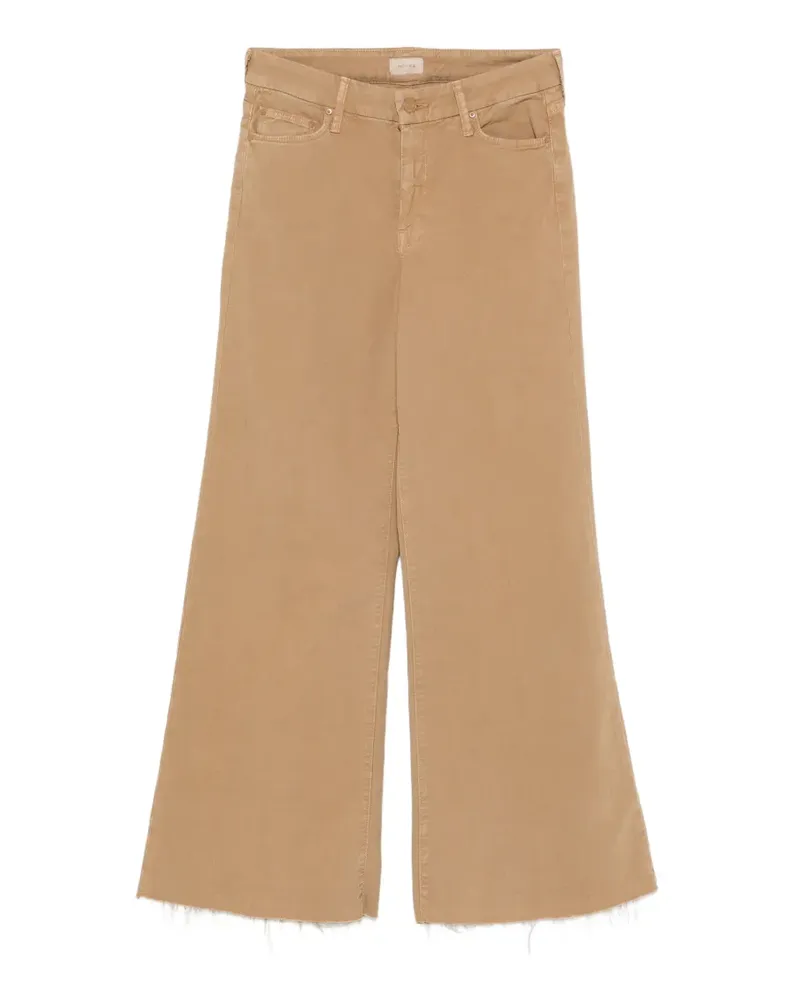 Mother frayed-trim jeans - Nude Nude