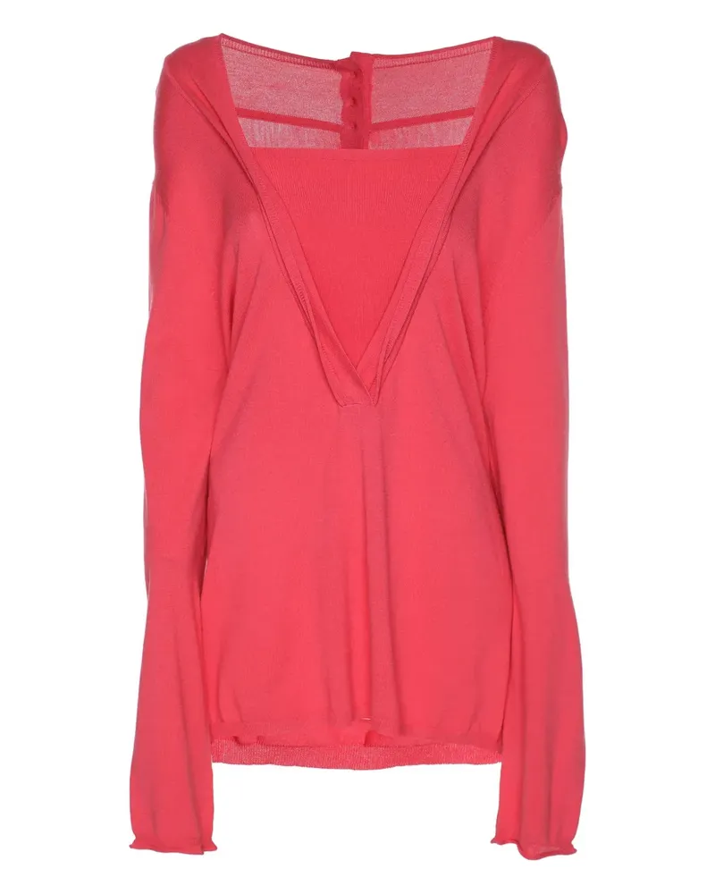 Marina Rinaldi Langärmeliger Pullover - Rosa Rosa