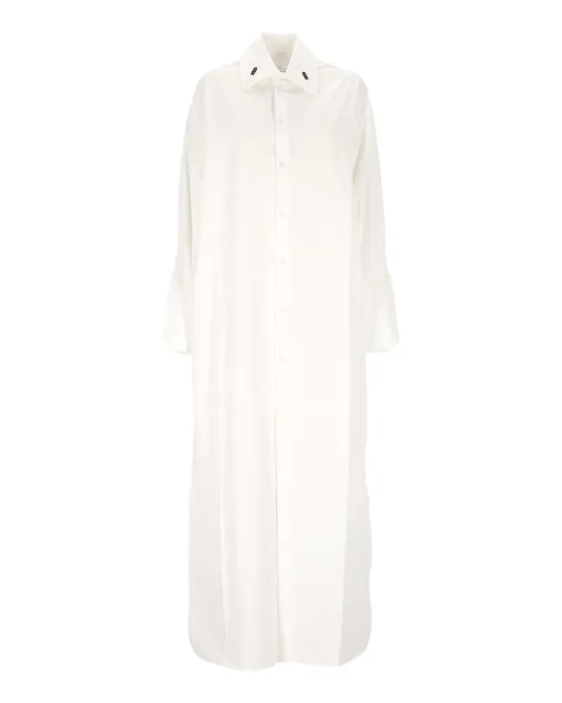 ARMARIUM midi button-down long-sleeve shirt dress - Weiß Weiß