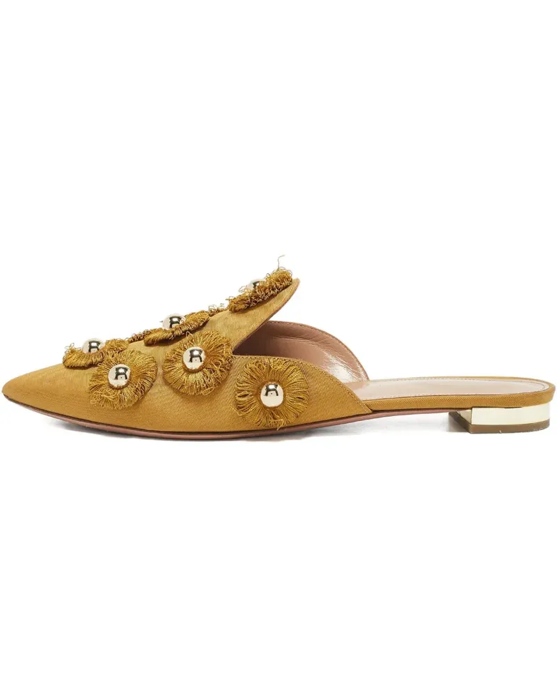 Aquazzura Sunflower Mules - Gelb Gelb