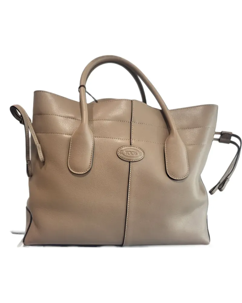 TOD'S Manici Coulisse Piccola Tote Bag - Nude Nude