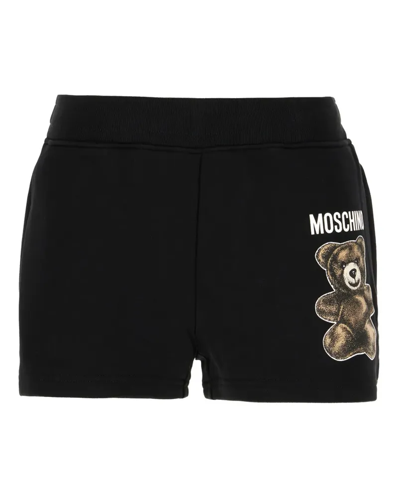 Moschino Shorts mit Teddy-Print - Schwarz Schwarz
