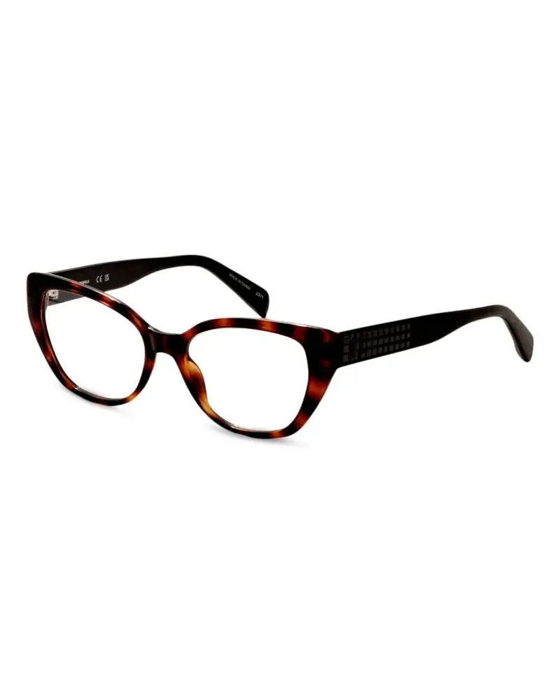 Karl Lagerfeld Cat-Eye-Brille in Schildpattoptik - Braun Braun