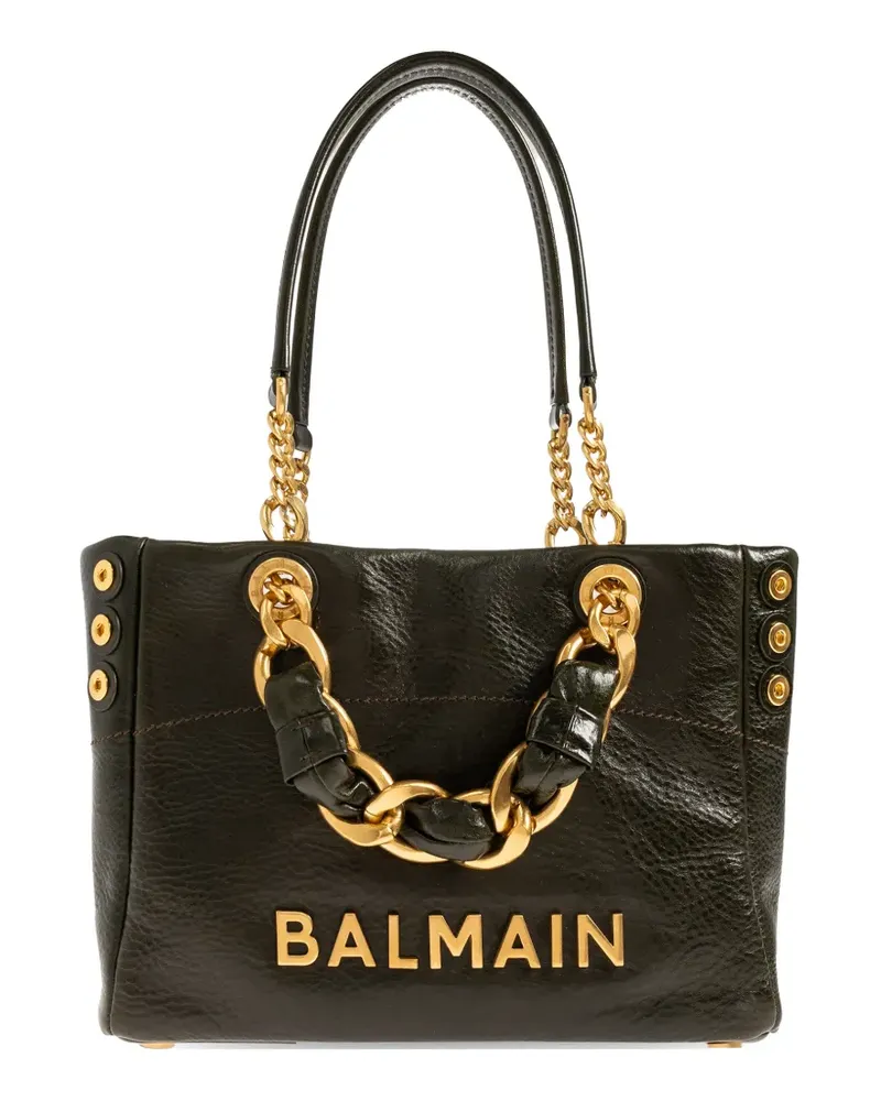 Balmain 1945 Soft chain-strap tote bag - Schwarz Schwarz