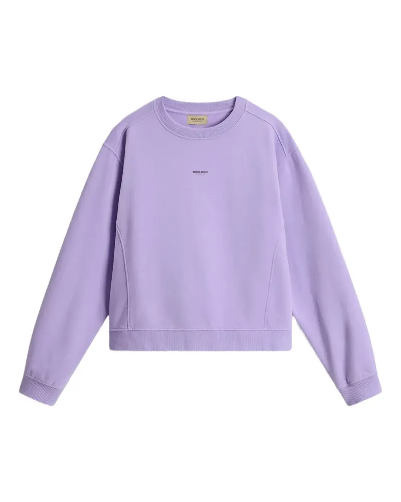 Woolrich Sweatshirt mit Rundhalsausschnitt - Violett Violett