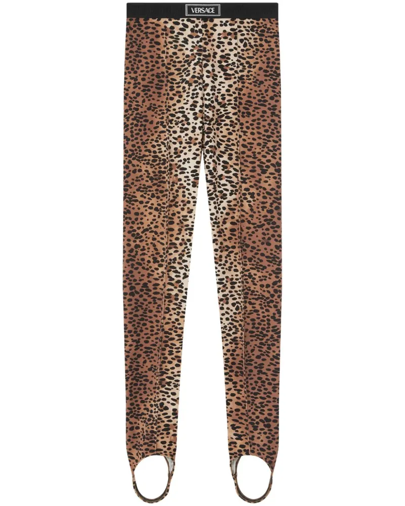 Versace Leggings mit Steg - Blau Blau