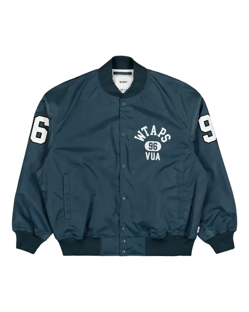 WTAPS Jacke mit Logo-Print - Blau Blau