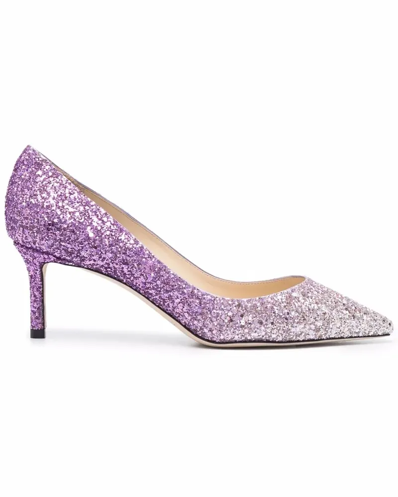 Jimmy Choo Romy Pumps mit Glitter 60mm - Violett Violett