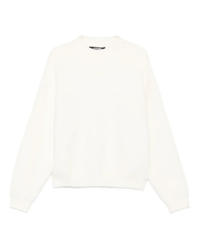 Jacquemus Pullover mit rundem Ausschnitt - Weiß Weiß