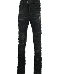 Boris Bidjan Saberi Skinny-Jeans im Distressed-Look Schwarz