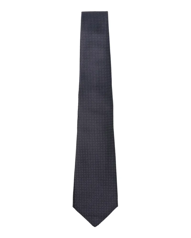 Canali polka dot tie - Blau Blau