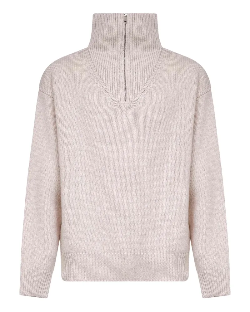 AUTRY Pullover mit Reißverschlusskragen - Nude Nude