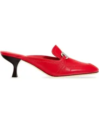 Ferragamo Mules mit Kitten-Heel-Absatz Rot