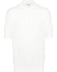 LARDINI Poloshirt mit Logo-Stickerei Weiß