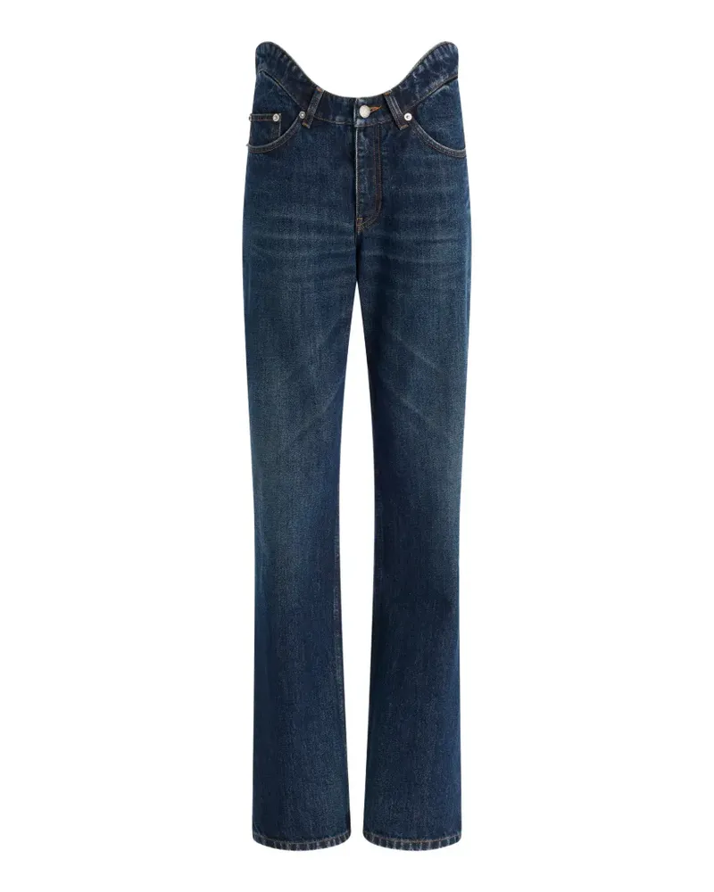 Jean Paul Gaultier The Curved bootcut denim jeans - Blau Blau