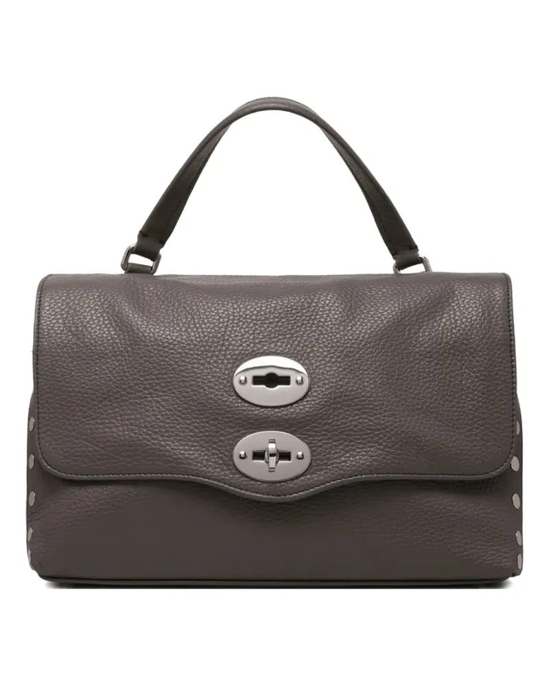 Zanellato Schultertasche mit doppeltem Verschluss - Braun Braun