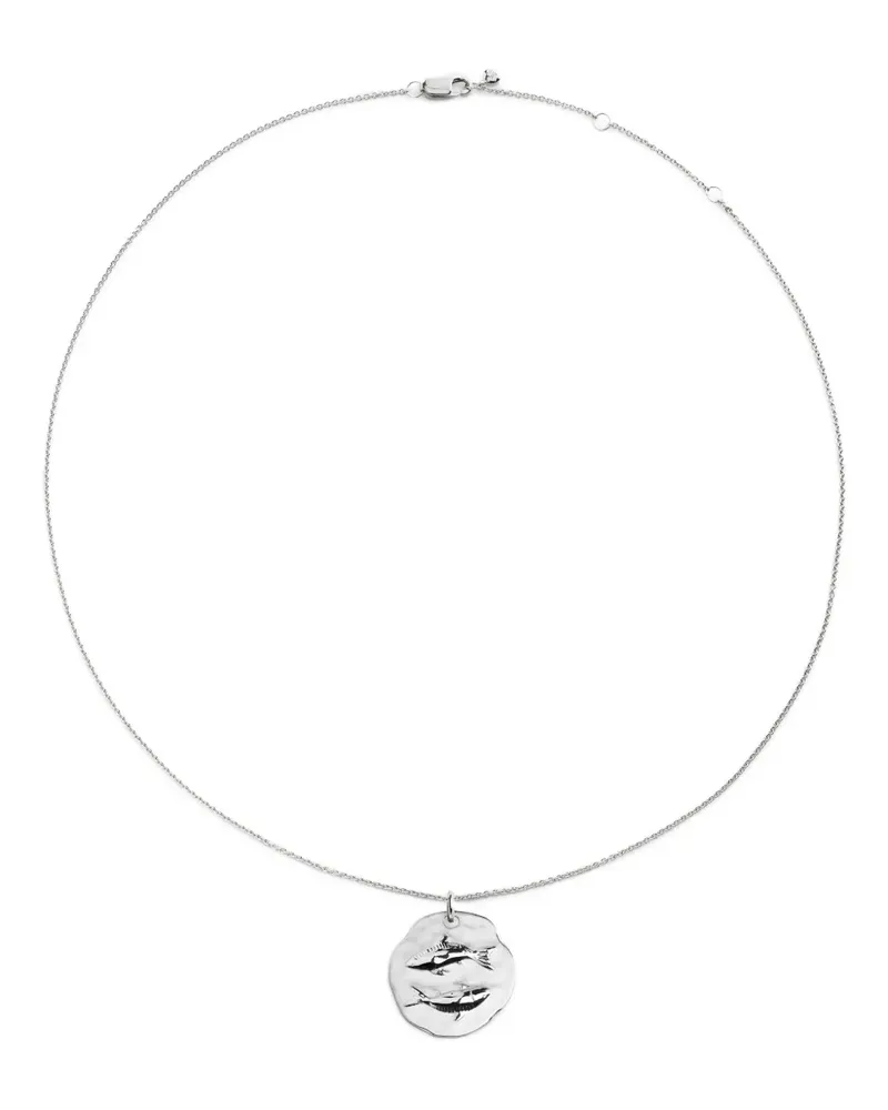 Monica Vinader Pisces Zodiac Halskette - Silber Silber