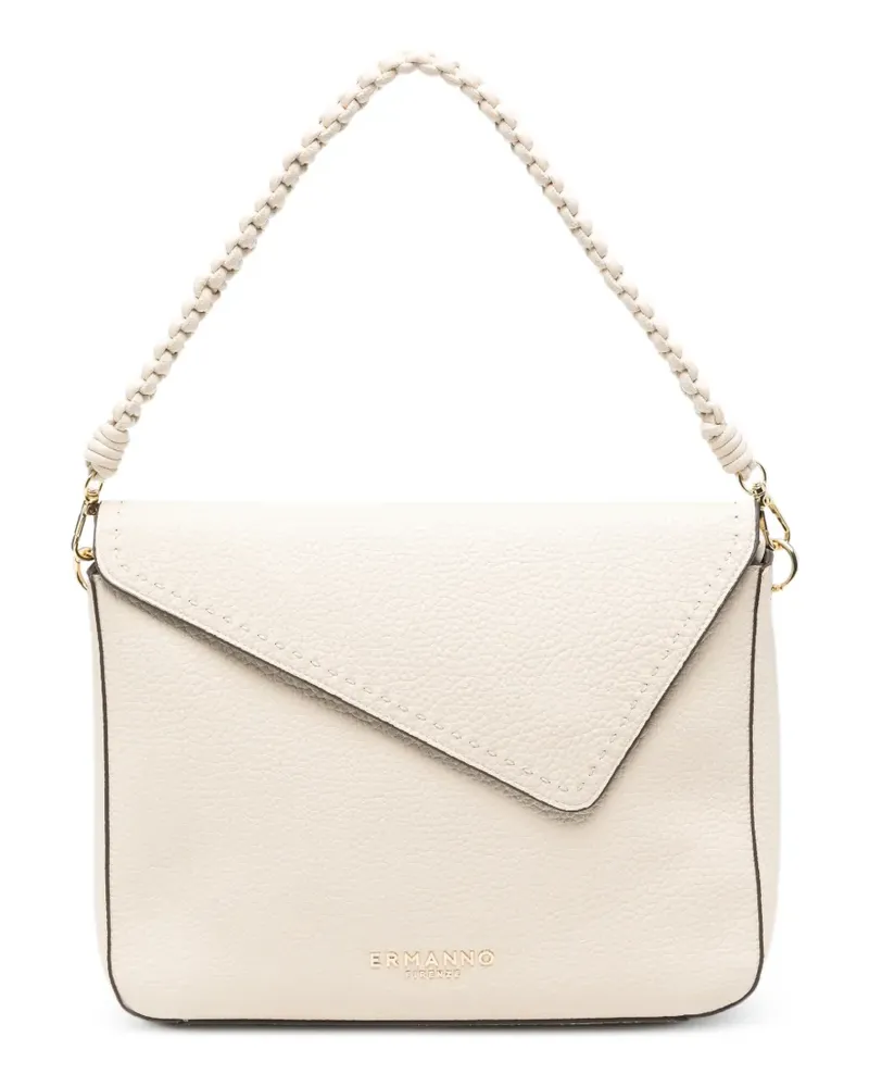 Ermanno Scervino Handtasche mit Flechtriemen - Nude Nude