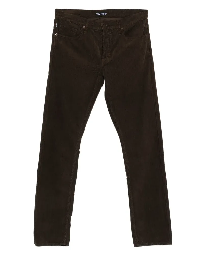 Tom Ford Hose aus Cord - Grün Grün