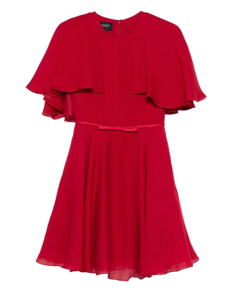 Giambattista Valli Cape-Minikleid mit Schleifendetail - Rot Rot
