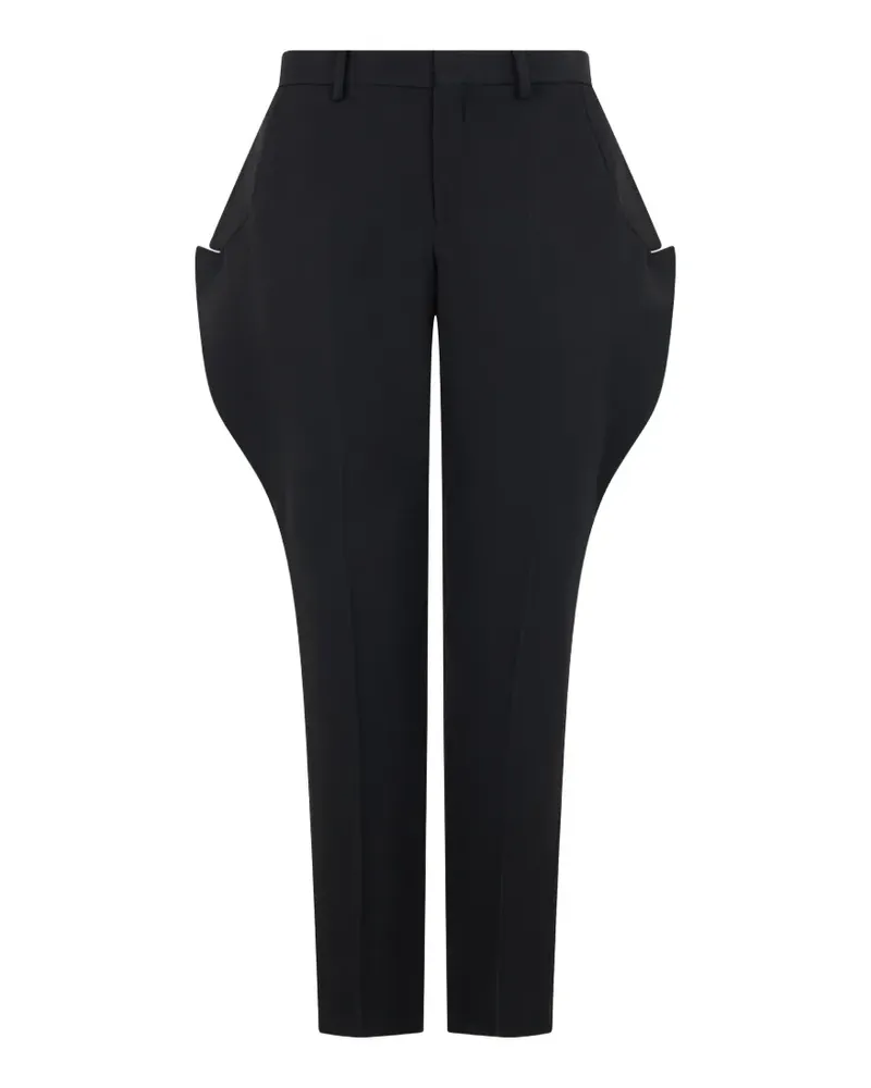 Moschino exaggerated-hip tailored trousers - Schwarz Schwarz