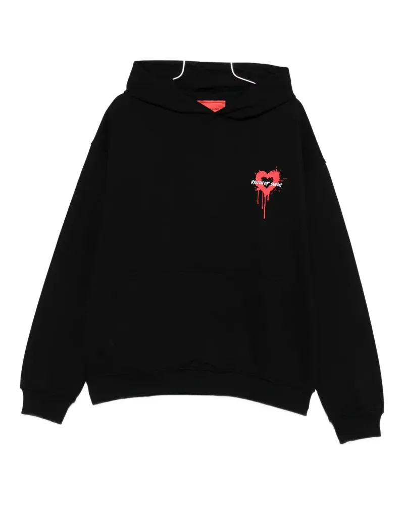 Vision Of Super Hoodie mit Puff-Print - Schwarz Schwarz