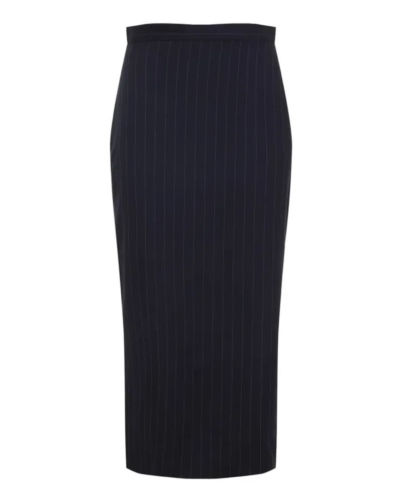 Givenchy Gestreifter Midirock - Blau Blau