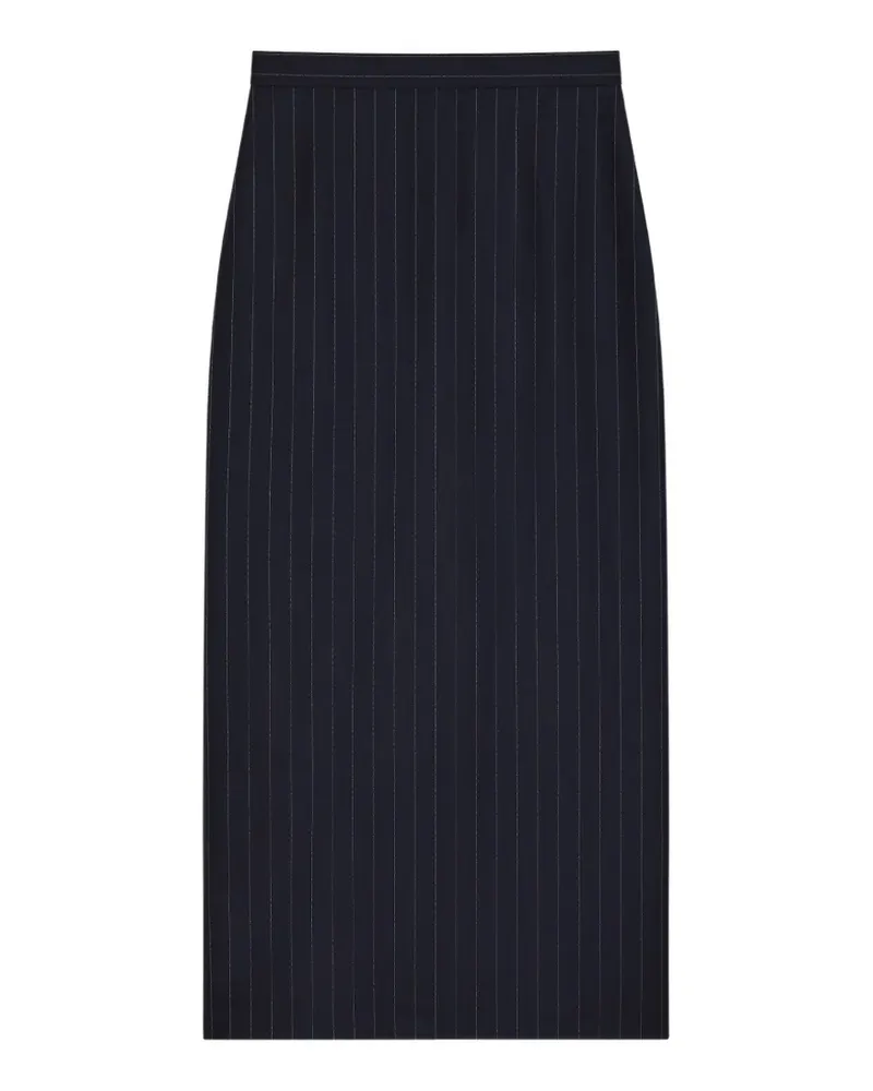 Givenchy Gestreifter Midirock - Blau Blau