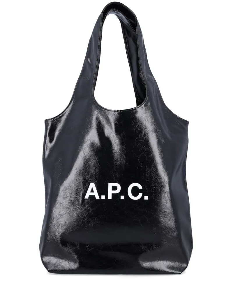 A.P.C. Kleiner Ninon Shopper - Schwarz Schwarz