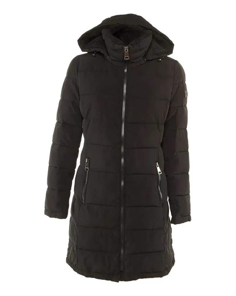 Calvin Klein quilted hooded coat - Schwarz Schwarz