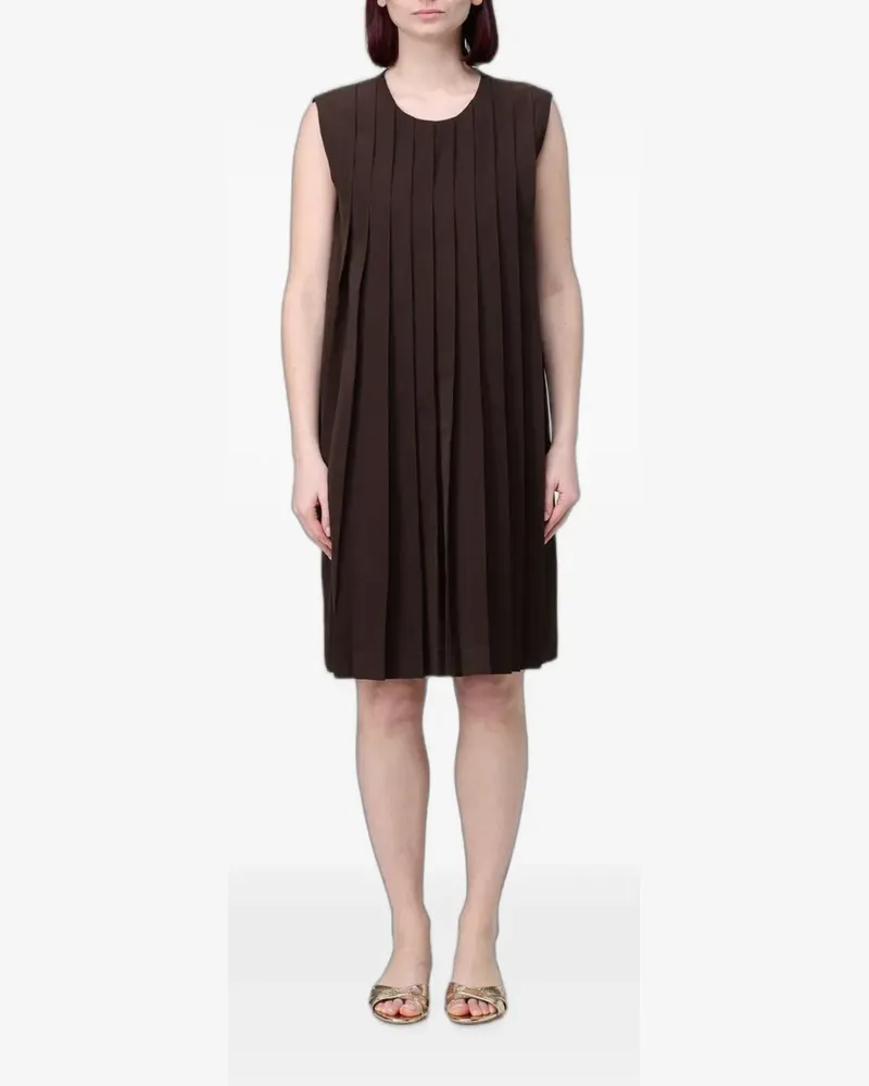 TER ET BANTINE pleated sleeveless dress - Braun Braun