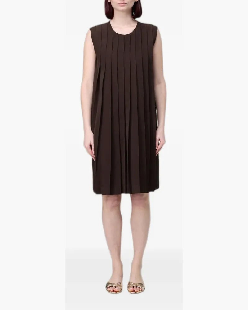 TER ET BANTINE Ärmelloses Kleid mit Falten - Braun Braun
