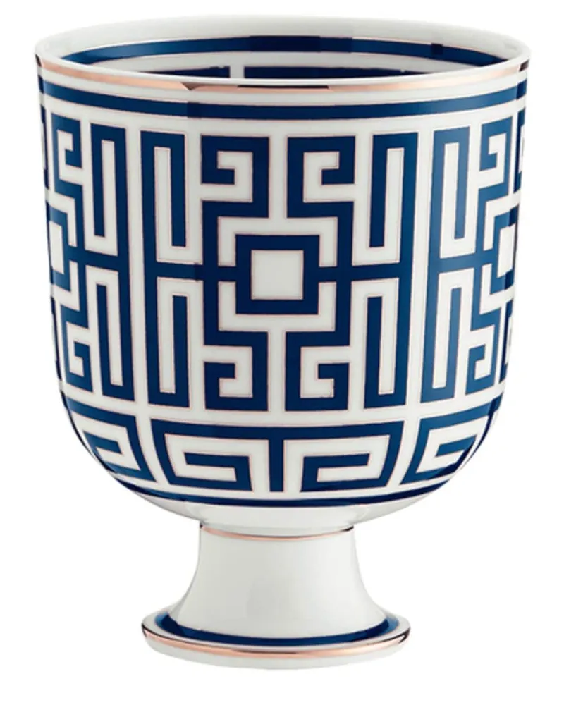 Ginori 1735 Labirinto Vase 19cm Blau