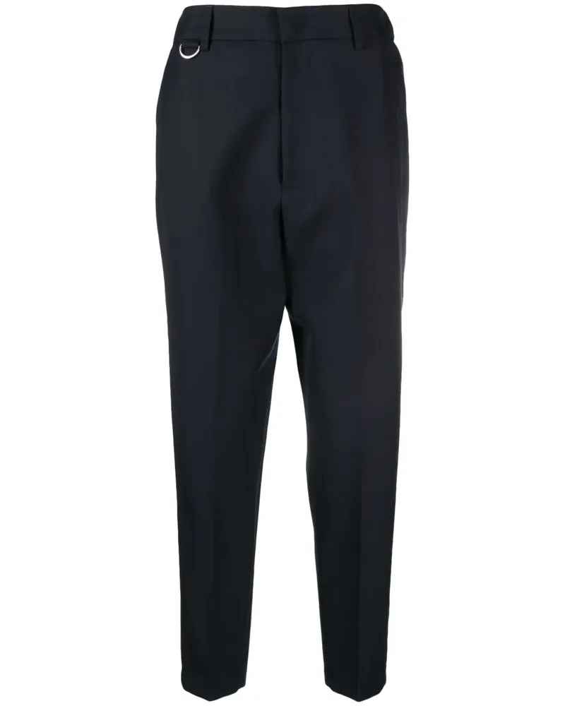 Low Brand Tapered-Hose mit Bügelfalten - Blau Blau