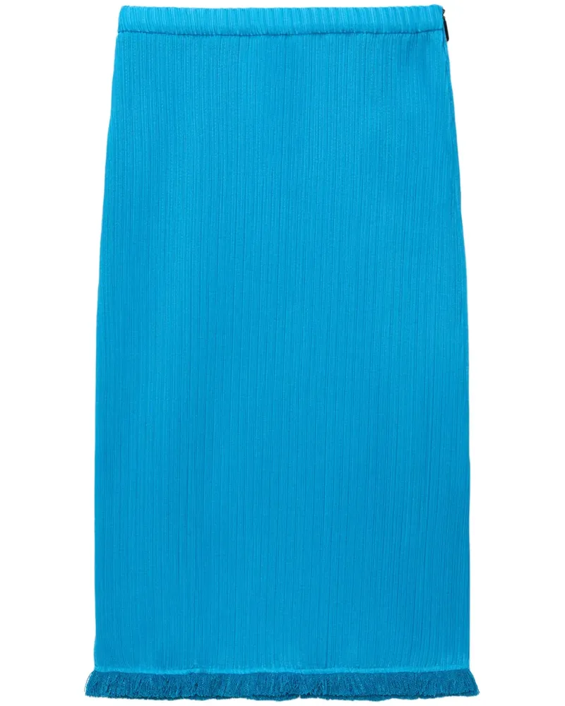 MSGM Gerippter Midirock - Blau Blau