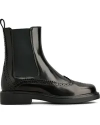 TOD'S Chelsea-Boots im Budapester-Look Schwarz