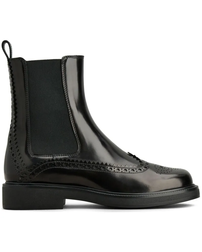 TOD'S Chelsea-Boots im Budapester-Look Schwarz