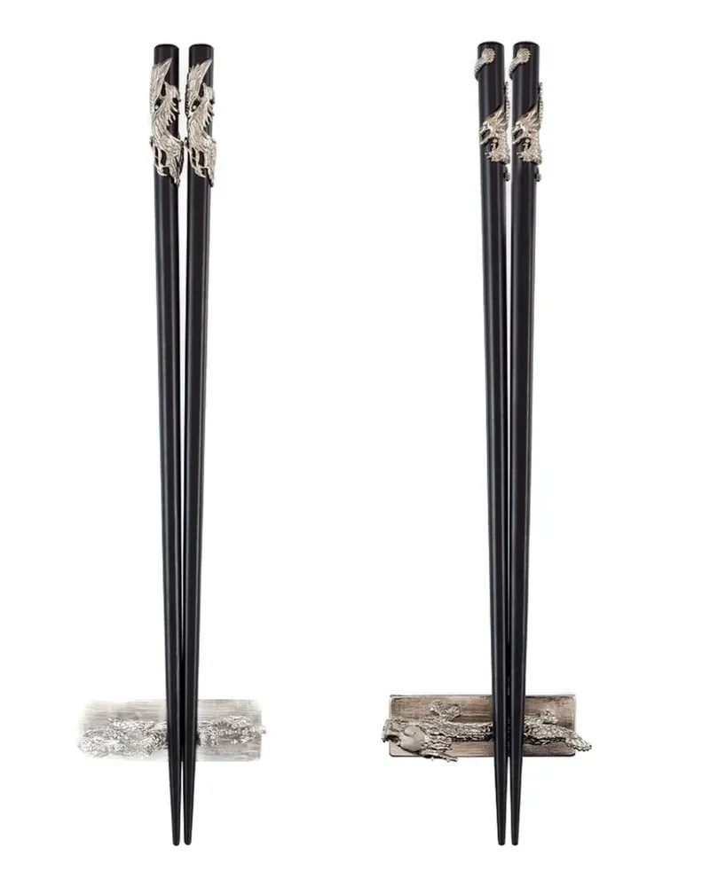 Shanghai Tang Tang chopsticks set - Schwarz Schwarz