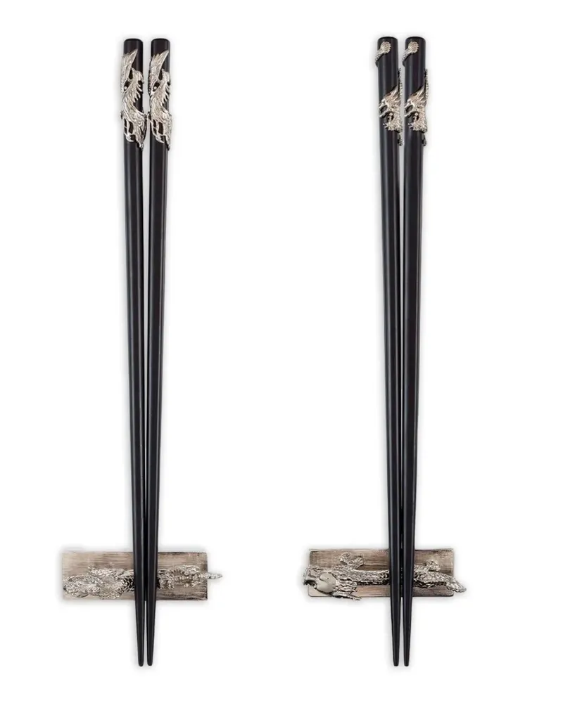 Shanghai Tang Tang Essstäbchen-Set - Schwarz Schwarz