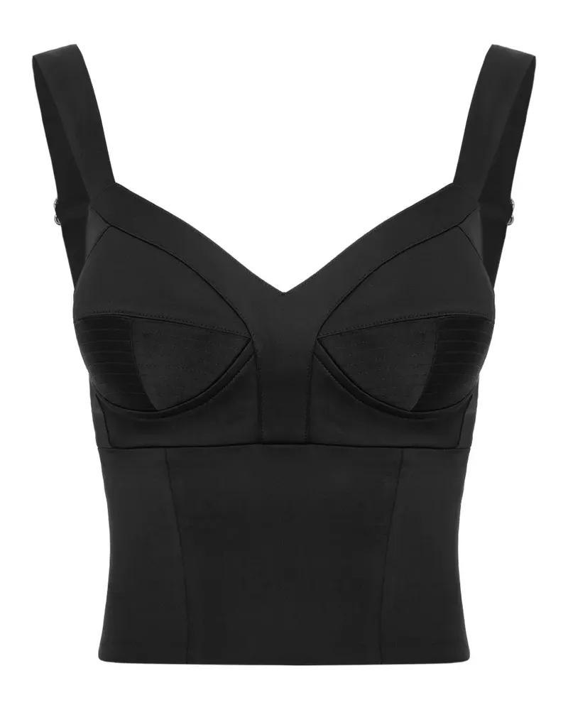 Murmur Sculpt Corsagen-Top - Schwarz Schwarz