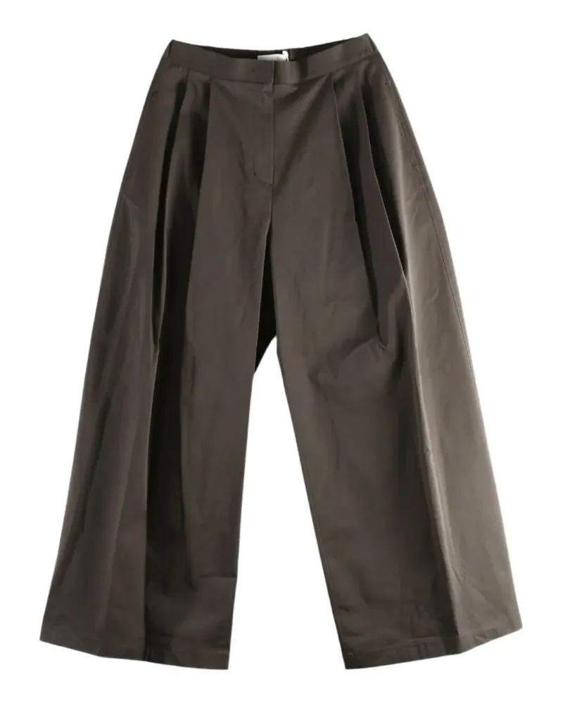 AMOMENTO pleated wide-leg trousers - Braun Braun