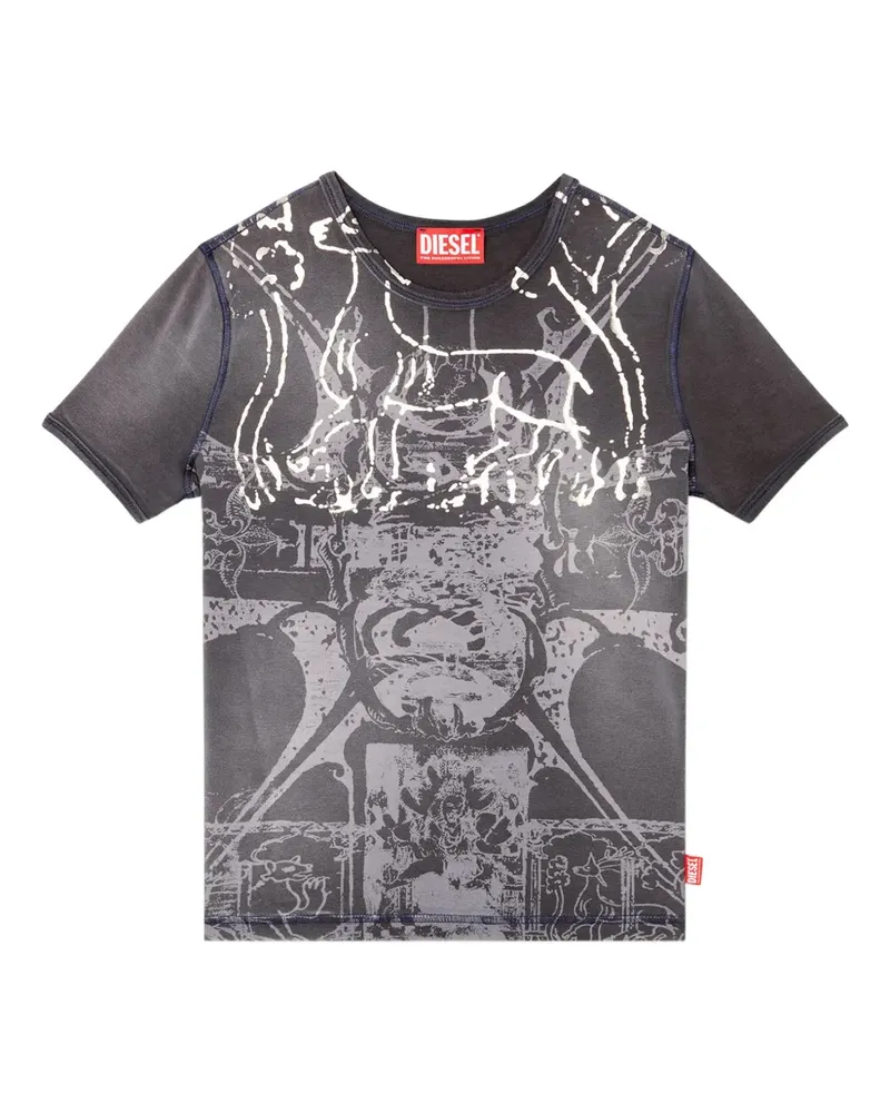 Diesel T-Uncuties R6 T-Shirt - Schwarz Schwarz