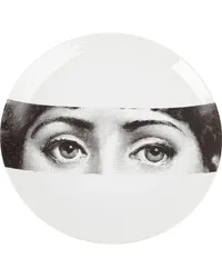 Fornasetti Teller mit Print Schwarz