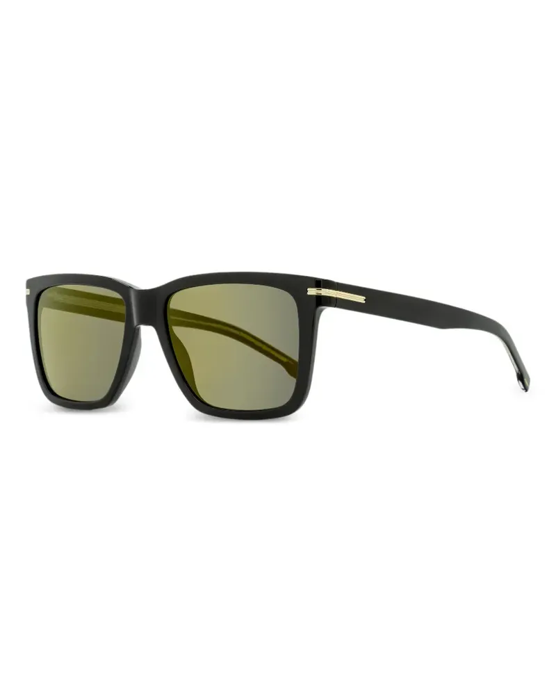 HUGO BOSS 1598/S Sonnenbrille mit eckiger Form - Schwarz Schwarz