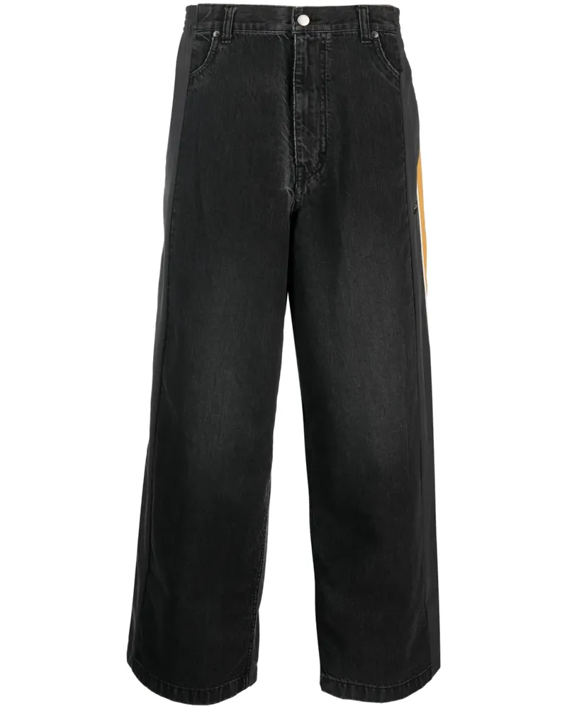 AMBUSH Weite Hose mit Kontrastdetail - Schwarz Schwarz