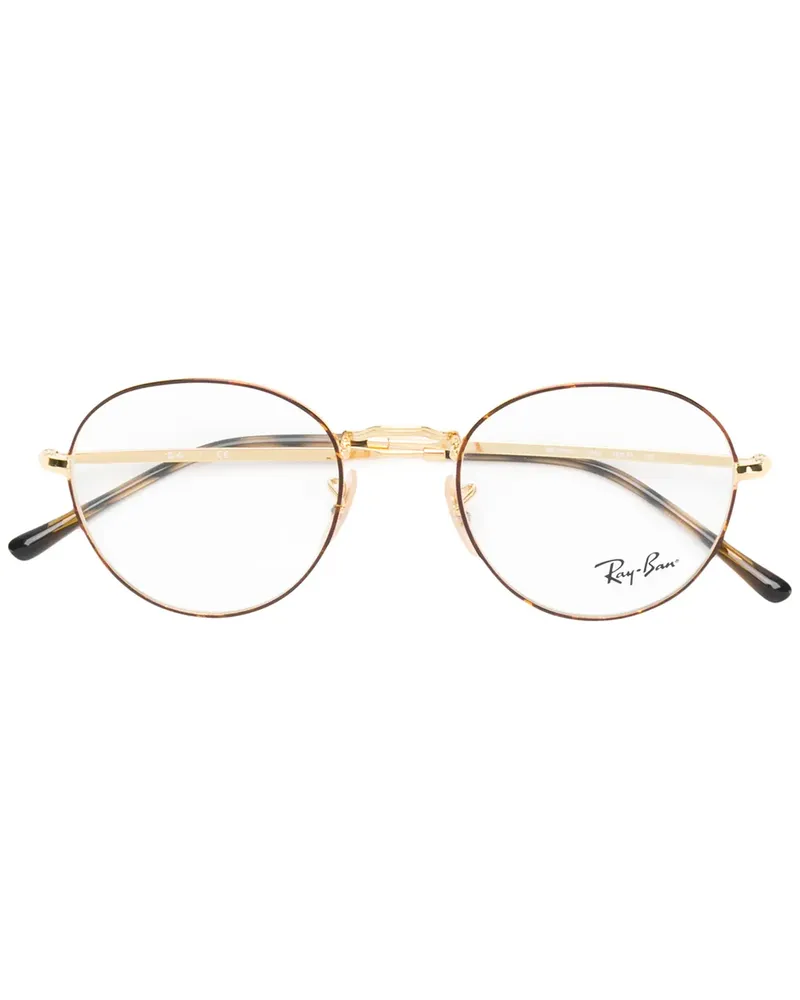 Ray Ban Brille mit runden Gläsern - Metallic Metallic
